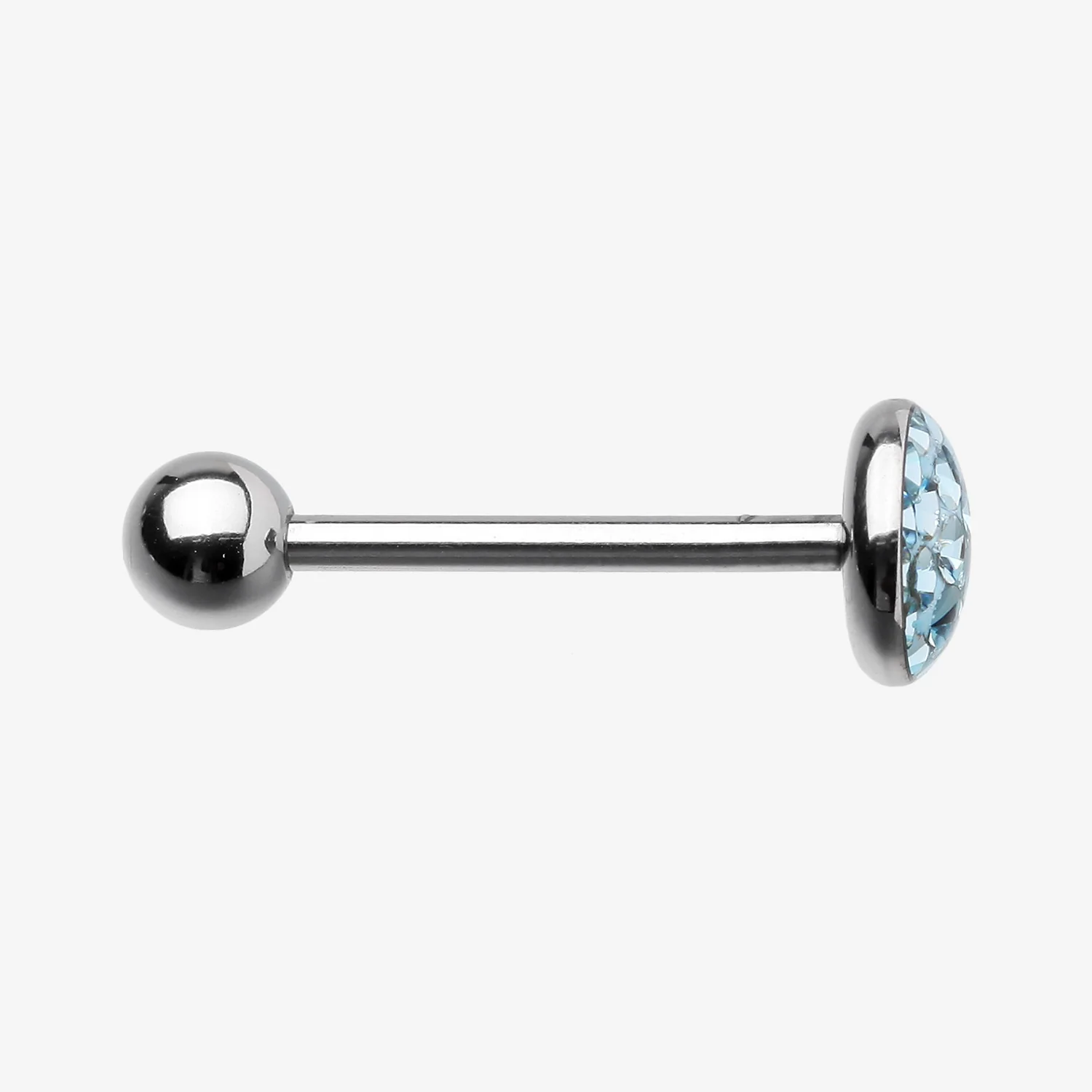 Multi-Gem Sparkle Barbell Tongue Ring - Image 2