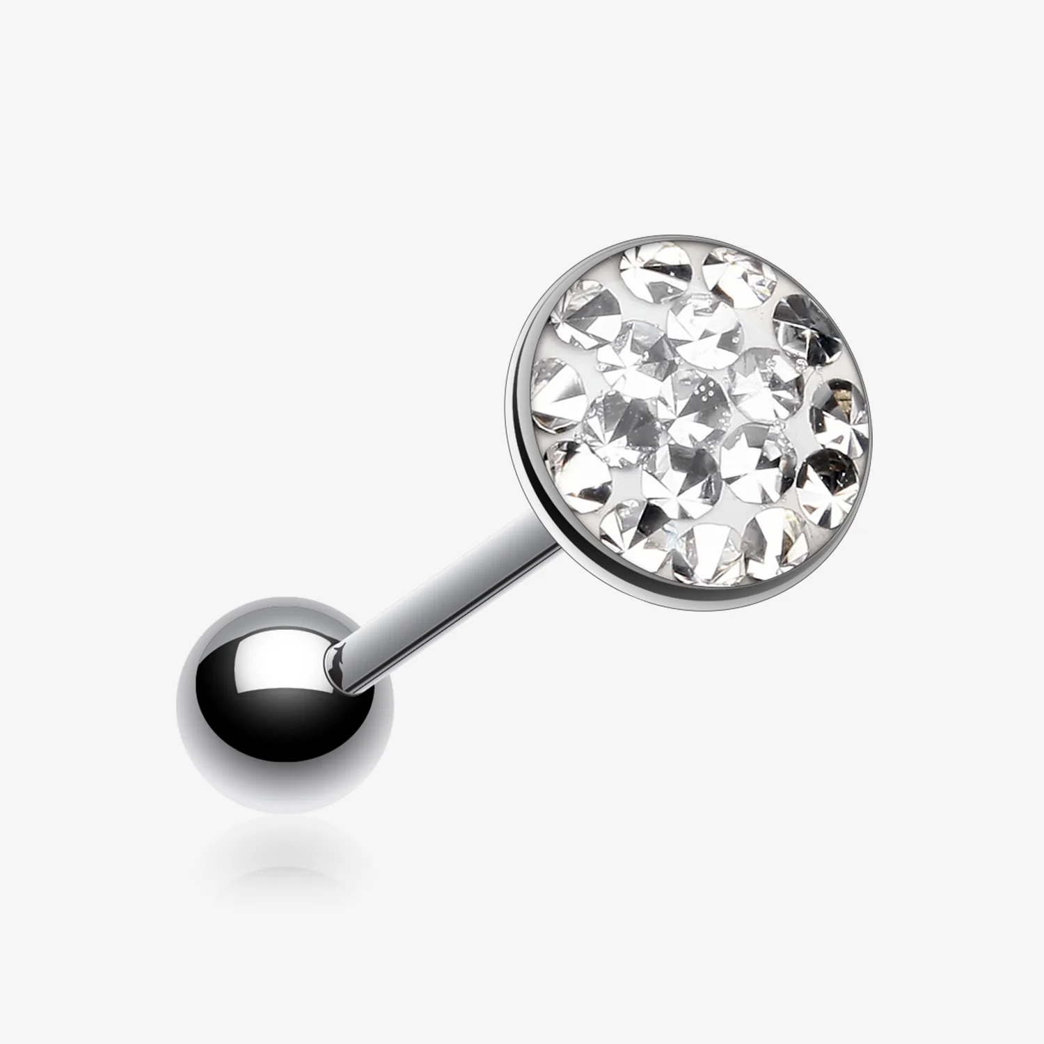 Multi-Gem Sparkle Barbell Tongue Ring