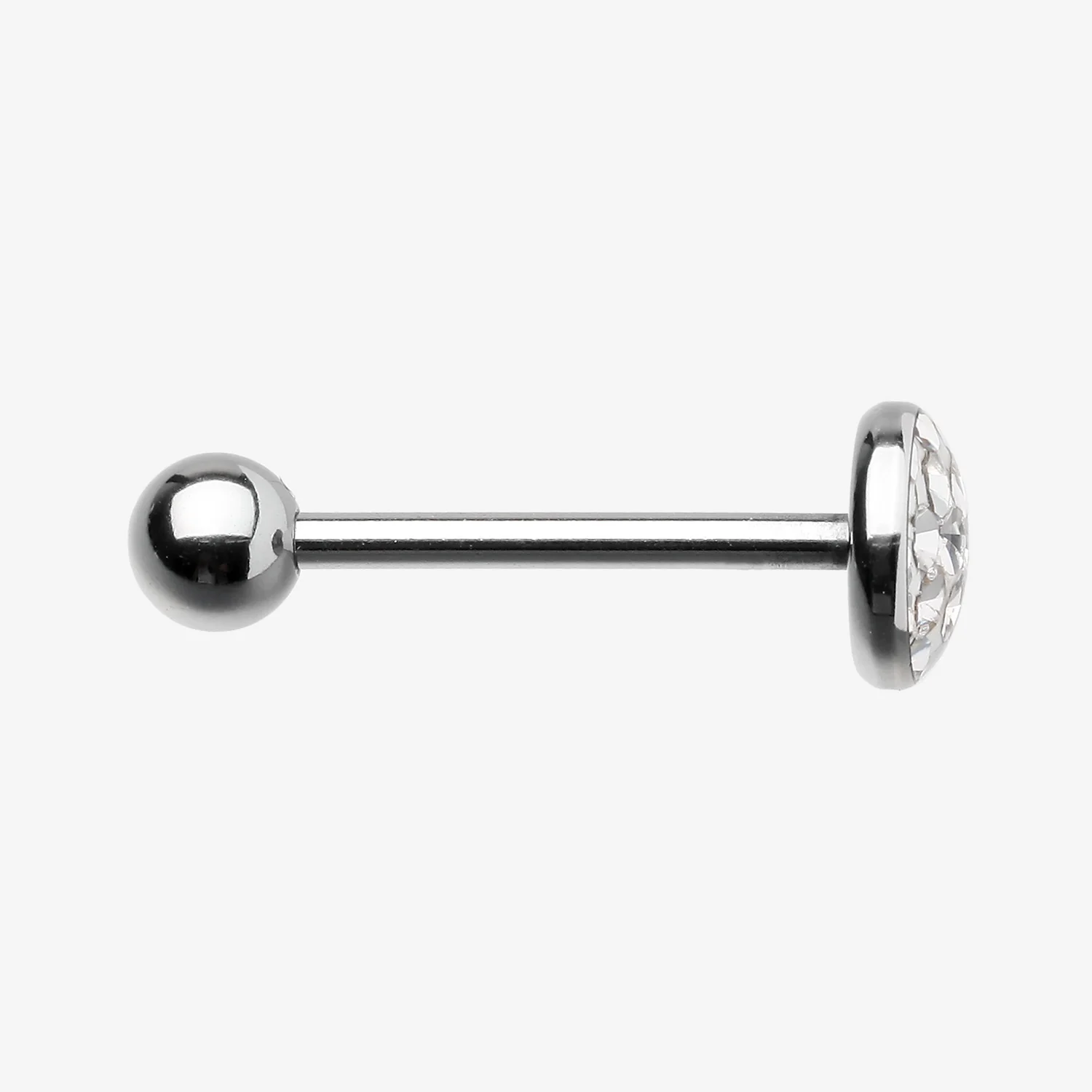 Multi-Gem Sparkle Barbell Tongue Ring - Image 2