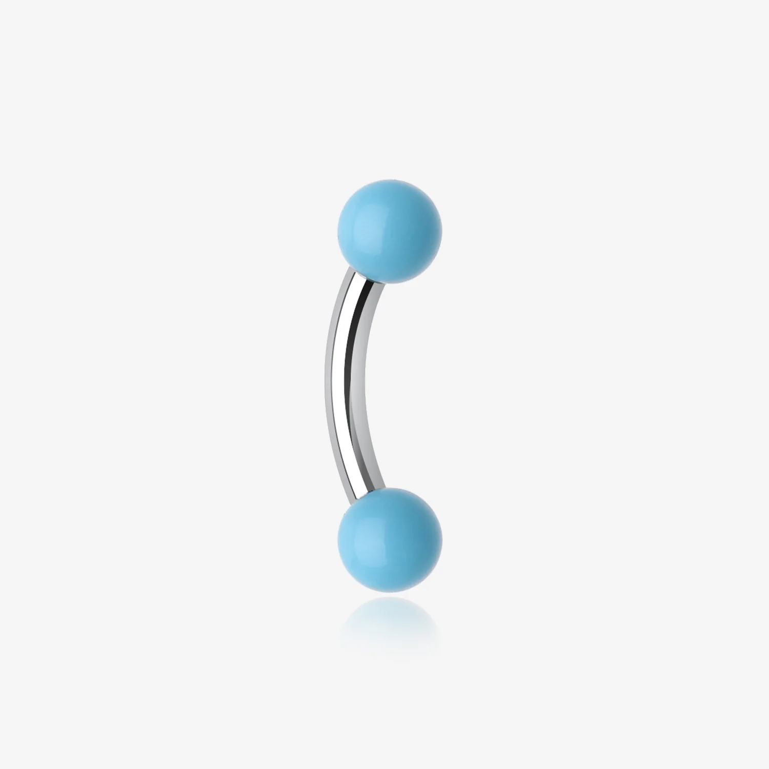Neon Acrylic Curved Barbell Eyebrow Ring
