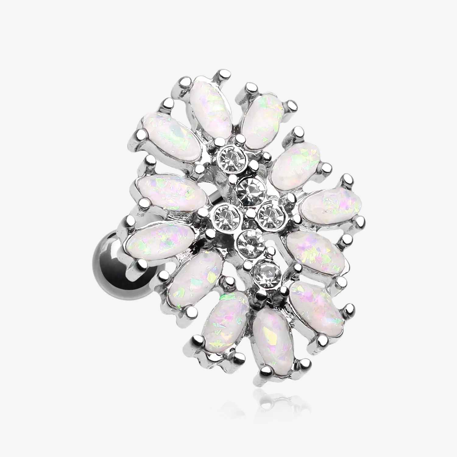 Opal Gliia Delight Flower Cartilage Tragus Earring