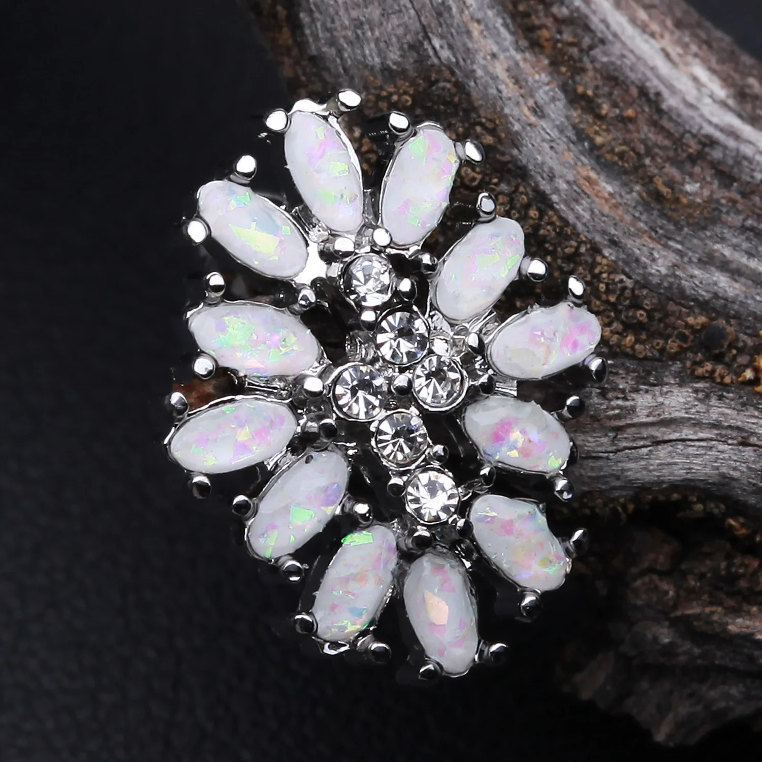 Opal Gliia Delight Flower Cartilage Tragus Earring - Image 2