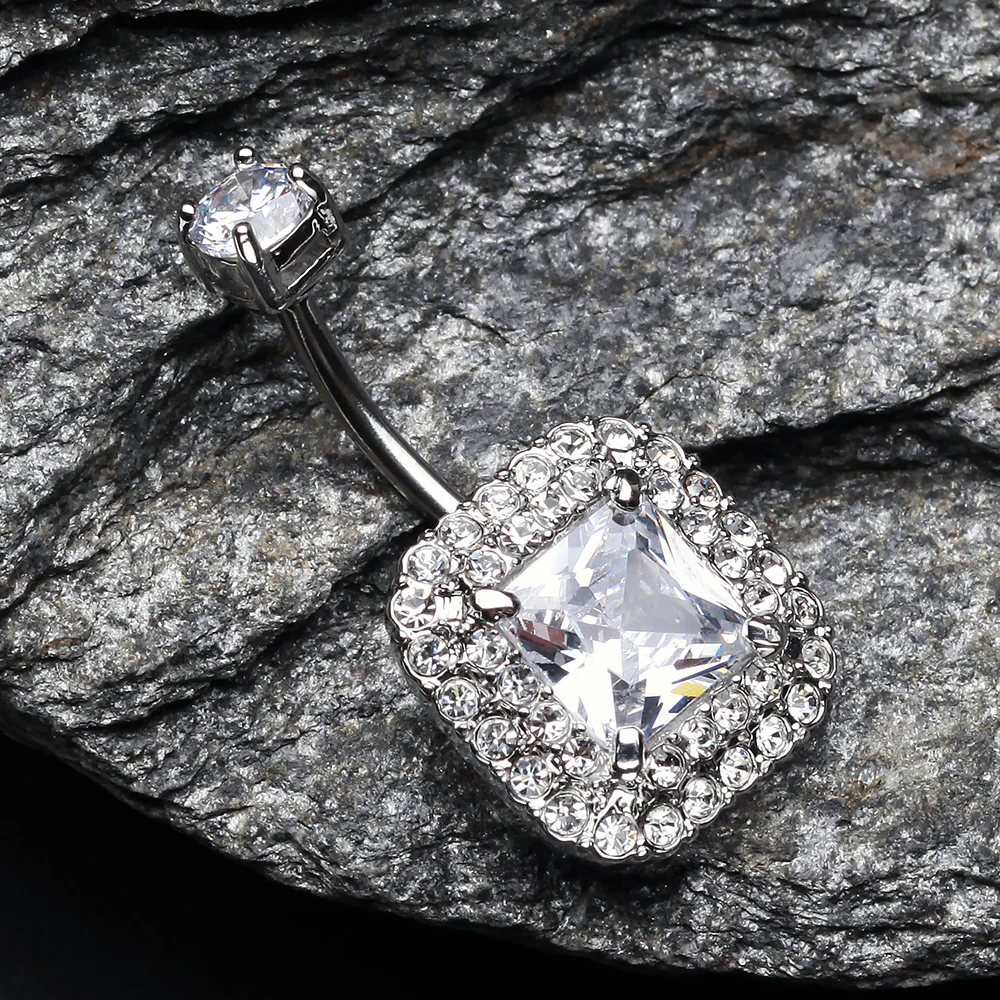 Princess Magnificent Sparkle Belly Button Ring - Image 3