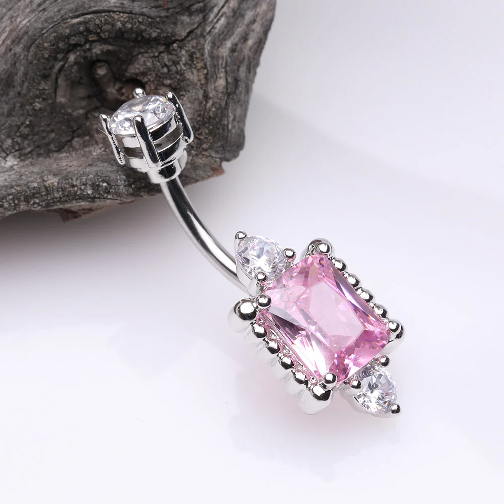 Princess Sparkle Adornment Belly Button Ring - Image 3