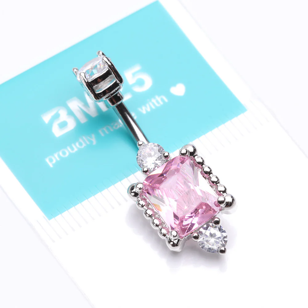 Princess Sparkle Adornment Belly Button Ring - Image 5