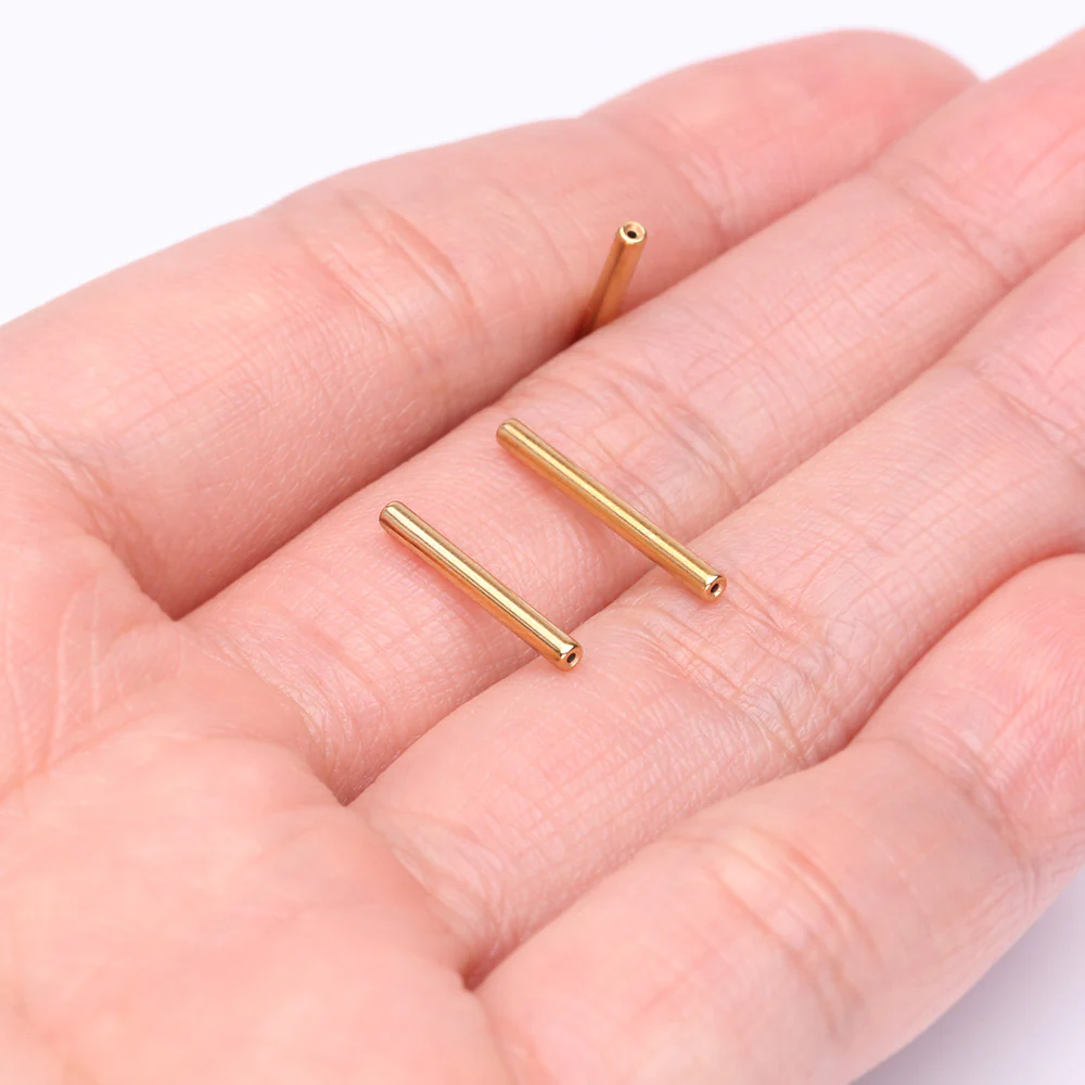 Pure24K Implant Grade Titanium OneFit Threadless Barbell Straight Bar Part - Image 4