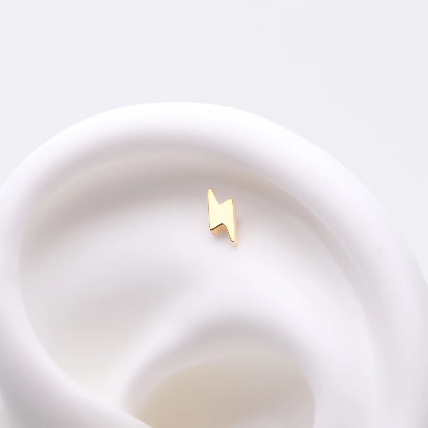 Pure24K Implant Grade Titanium OneFit Threadless Lightning Bolt Top Part - Image 2