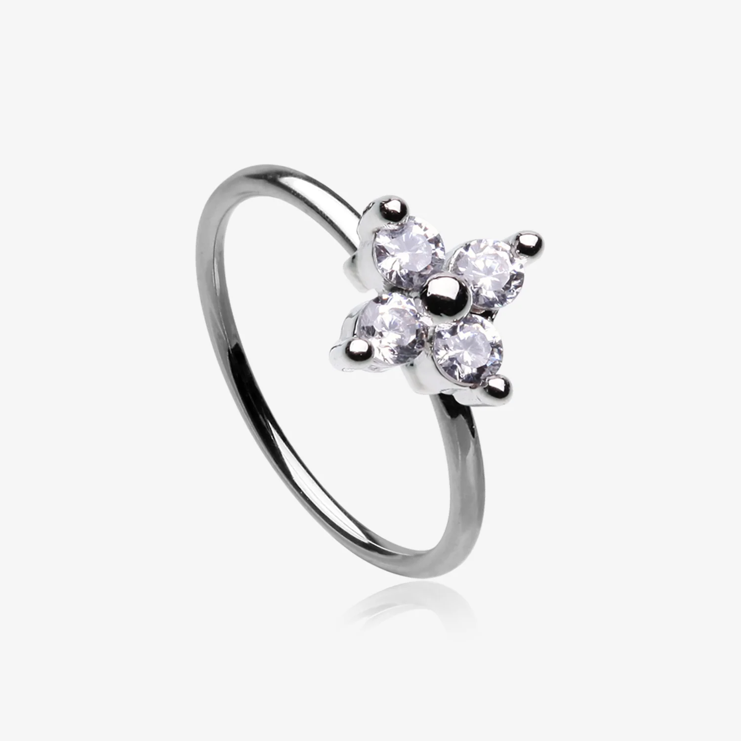 Radiant Star Sparkle Bendable Hoop Ring