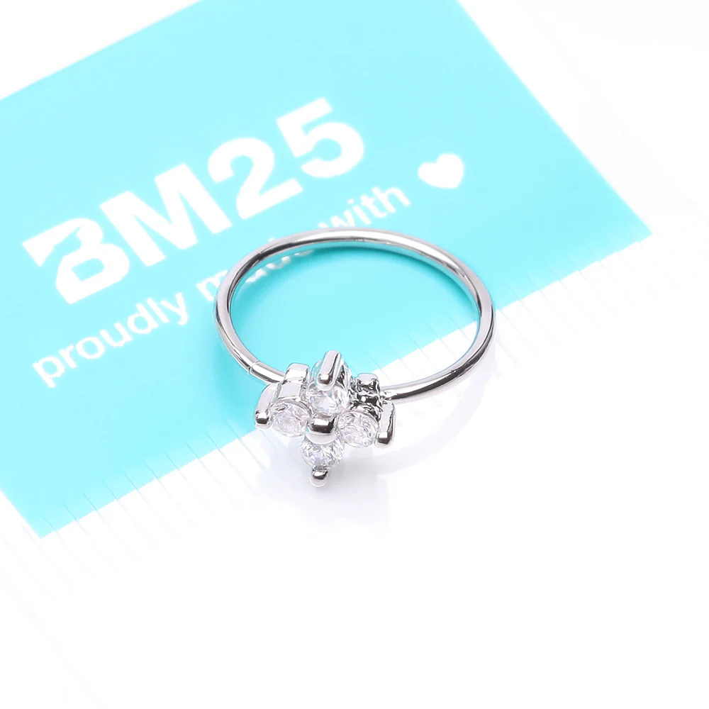 Radiant Star Sparkle Bendable Hoop Ring - Image 5