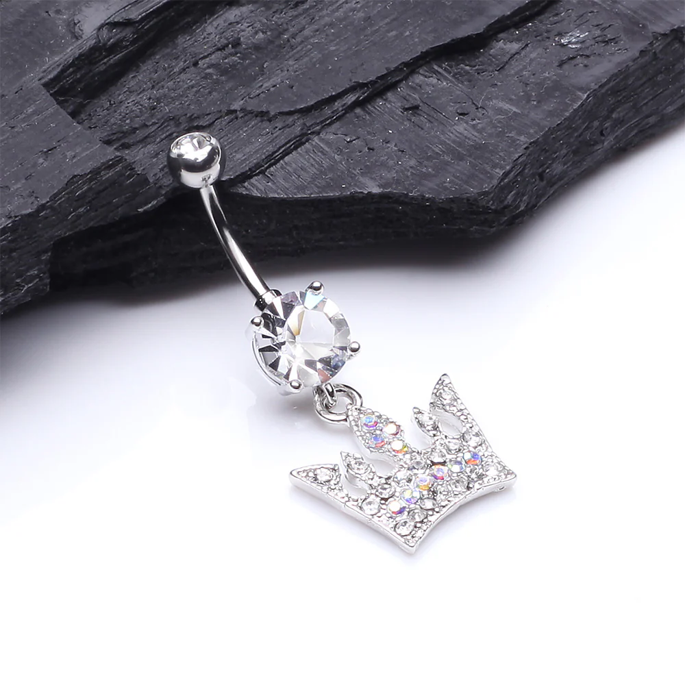 Regal Crown Belly Button Ring - Image 3