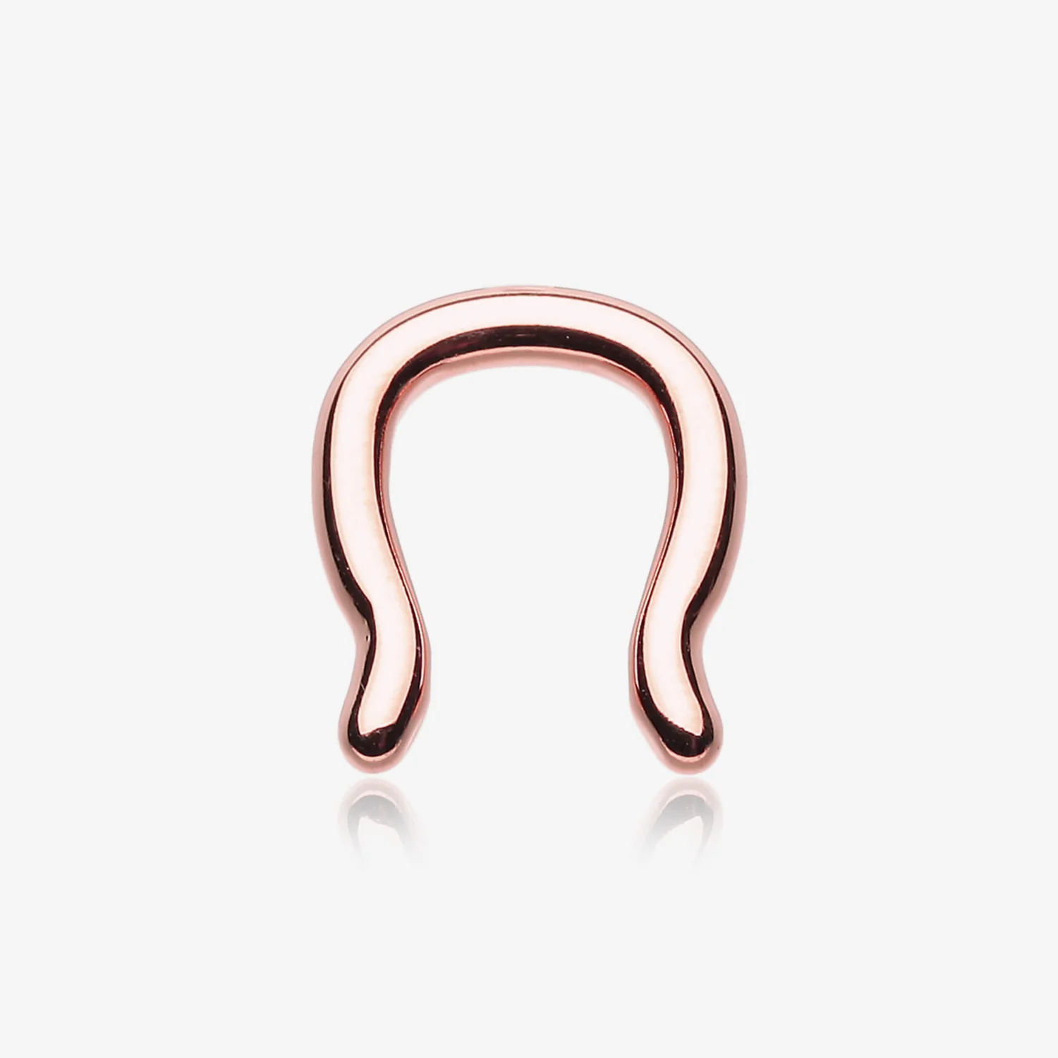 Rose Gold PVD Steel Septum Ring