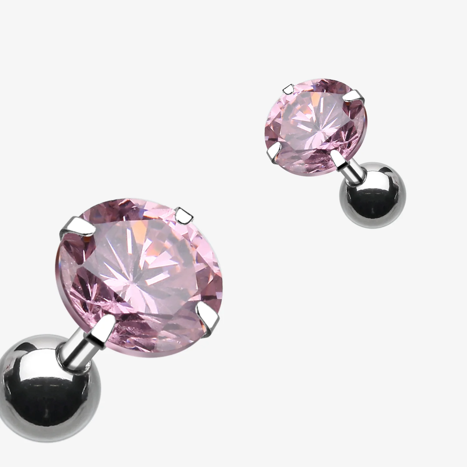 Round Gem Crystal Cartilage Earring - Image 2