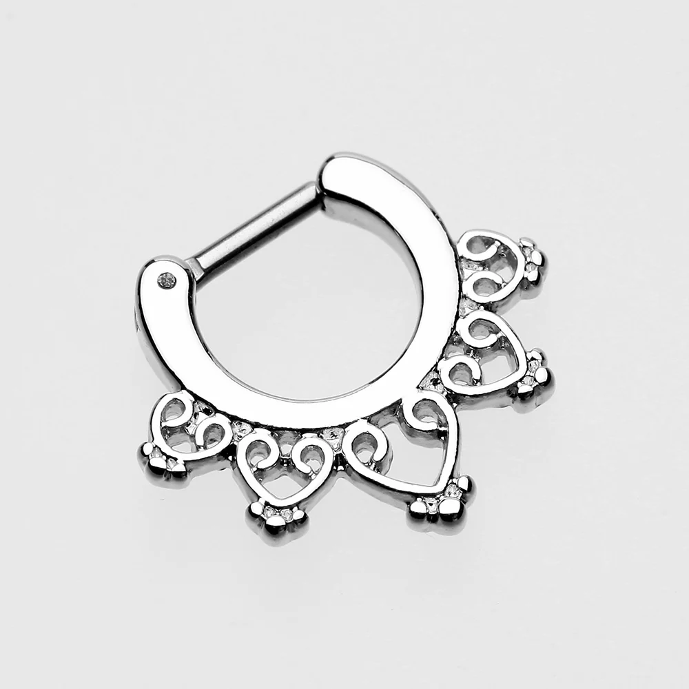 Royal Bliss Filigree Septum Clicker - Image 3