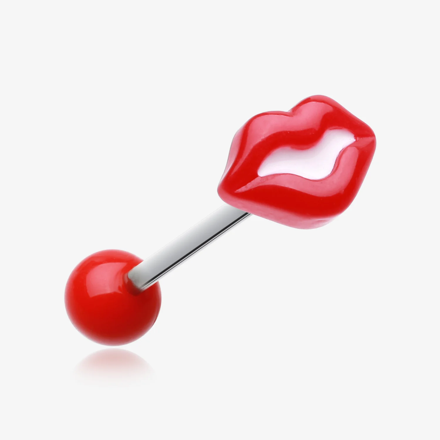 Sexy Lips Acrylic Barbell Tongue Ring