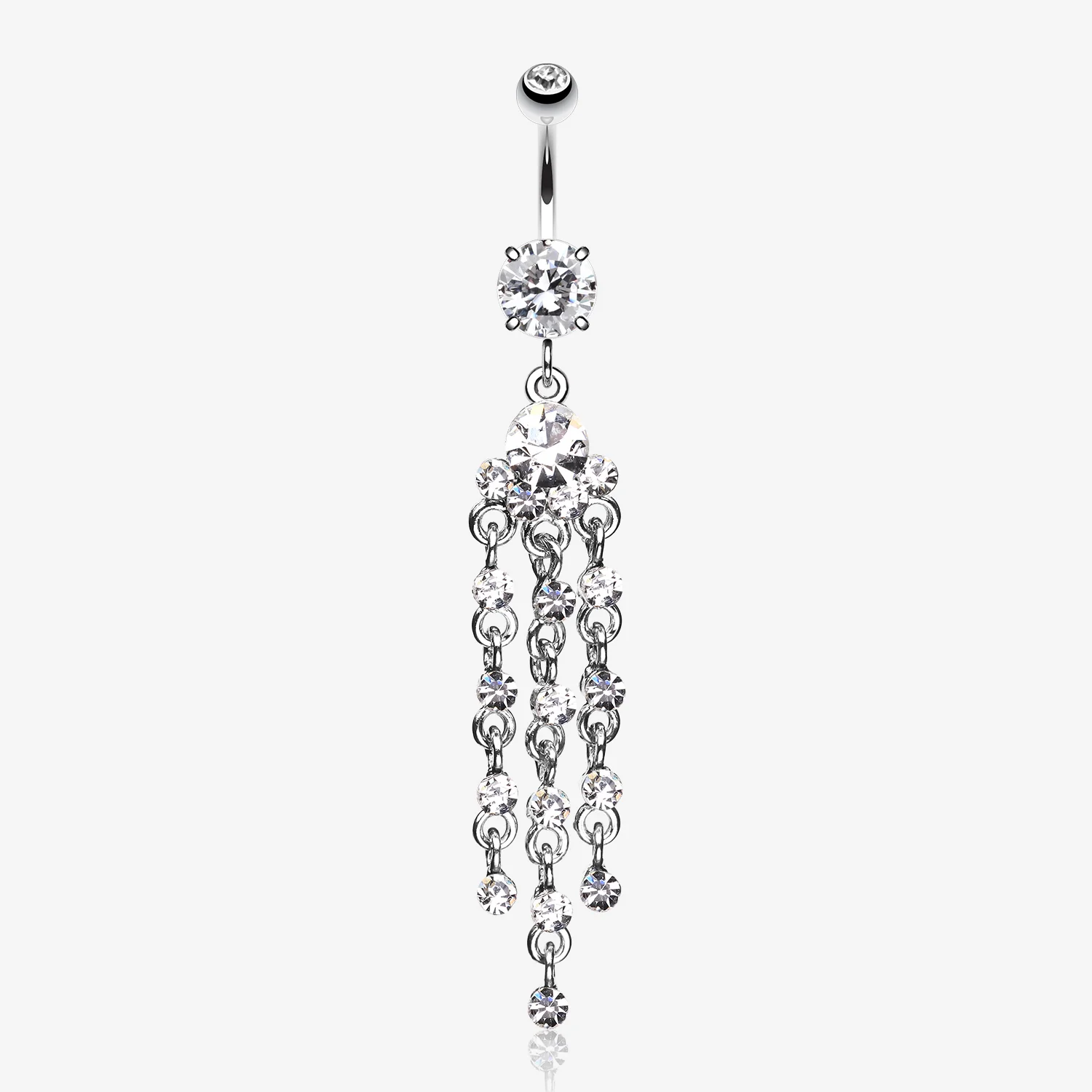 Shimmering Chandelier Belly Button Ring