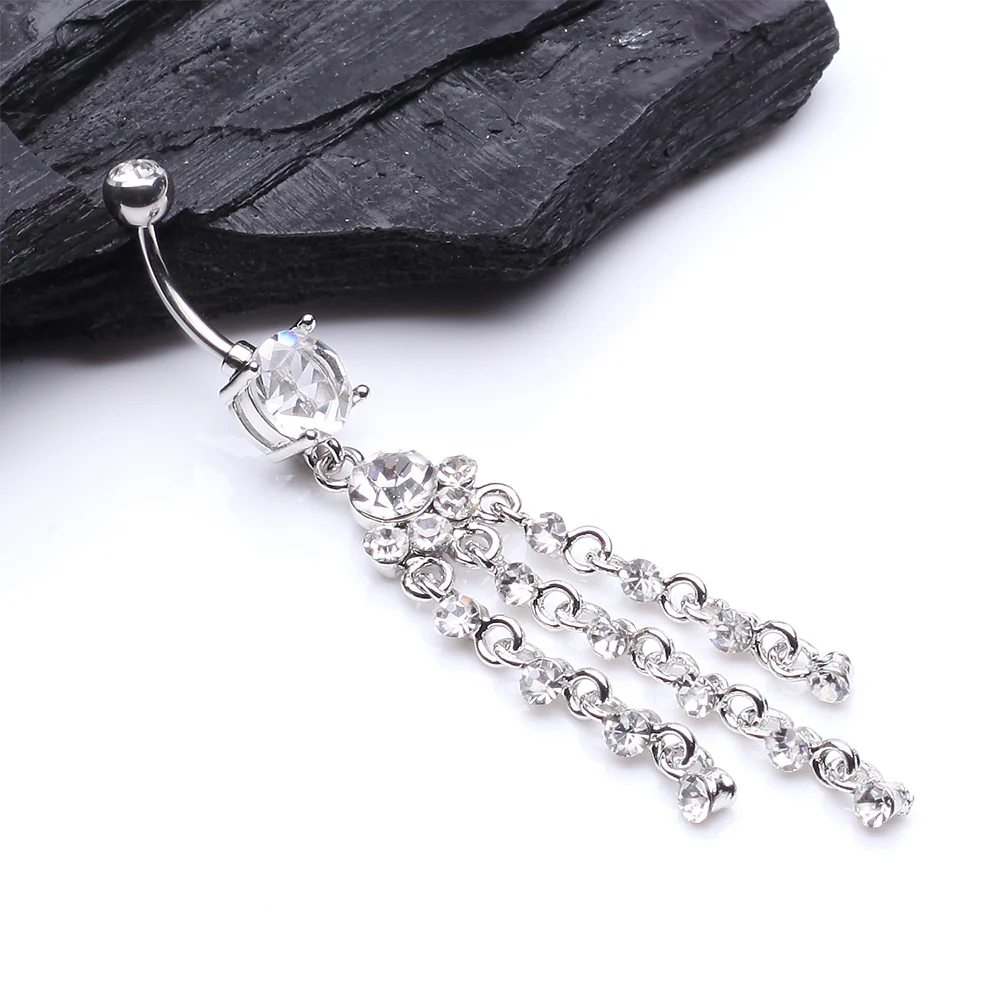 Shimmering Chandelier Belly Button Ring - Image 3