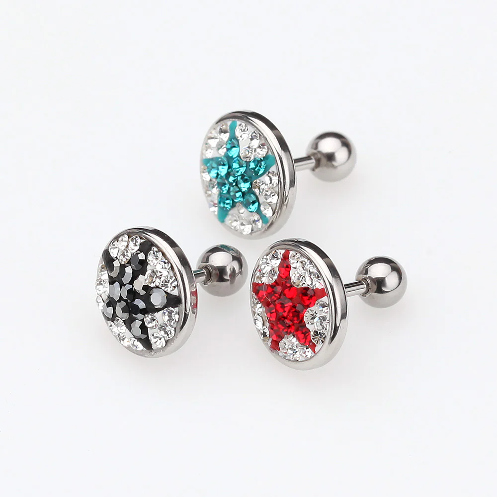 Shining Star Multi-Gem Cartilage Earring* - Image 4