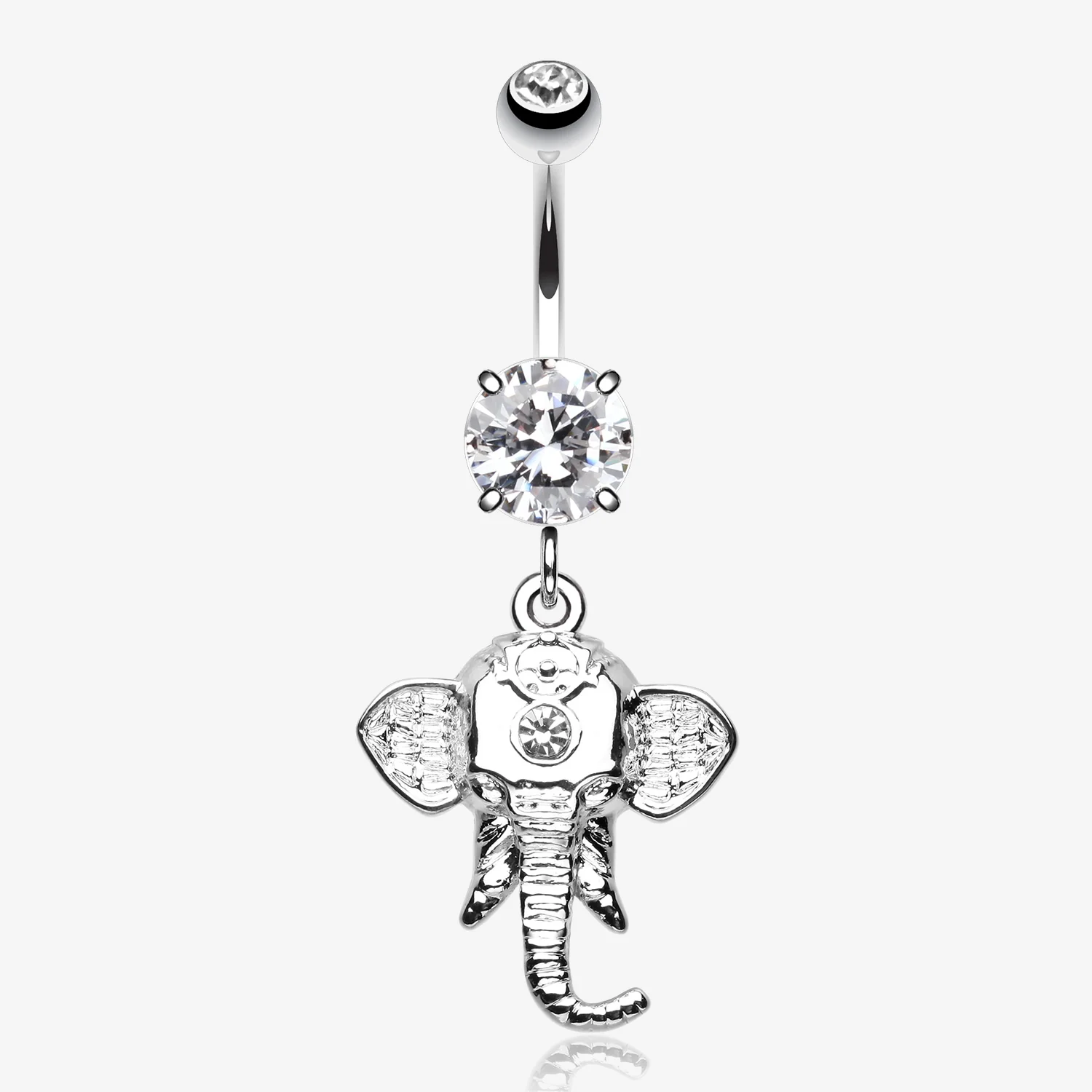 Shri Ganesha Elephant Belly Button Ring