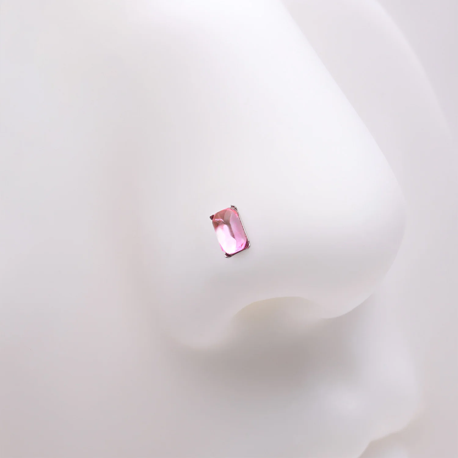 Sparkle Gem Cubic L-Shaped Nose Ring - Image 2