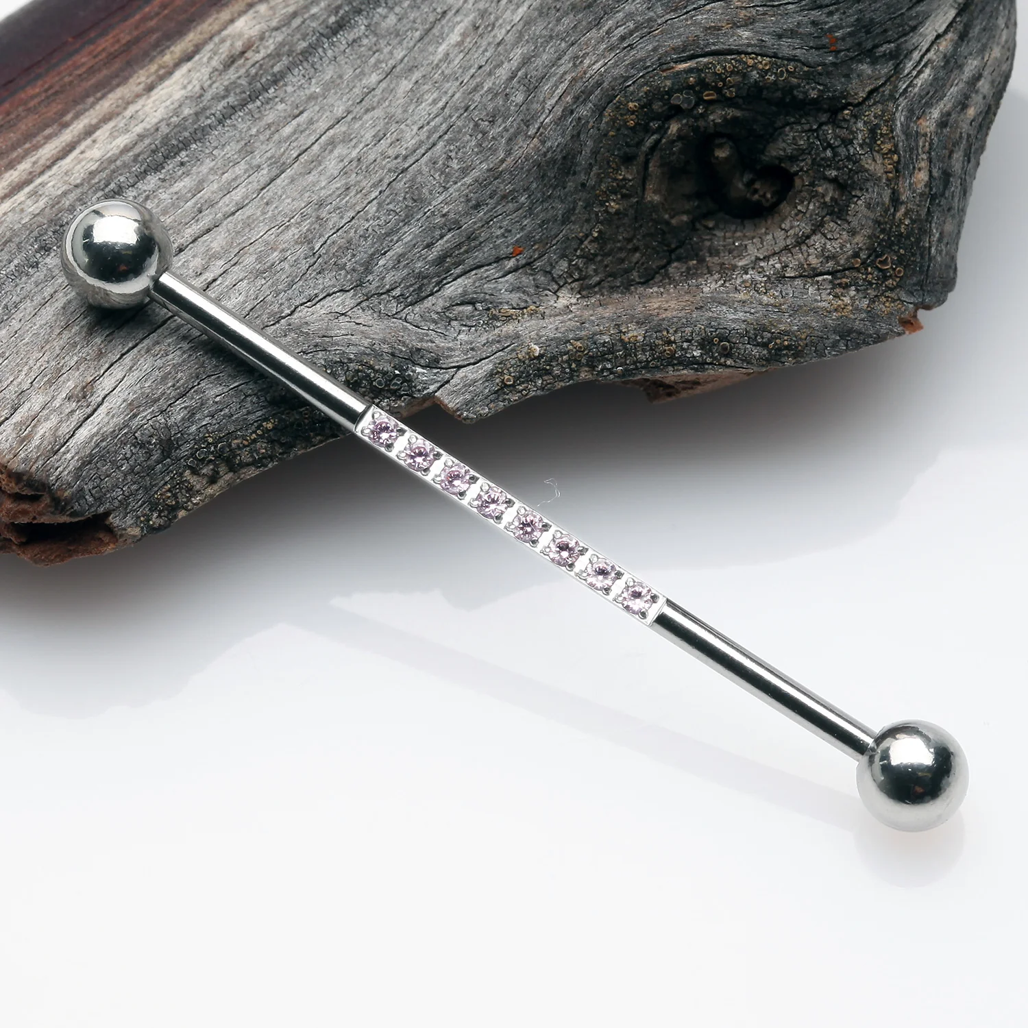 Sparkle Lined Gems Industrial Barbell - Image 2