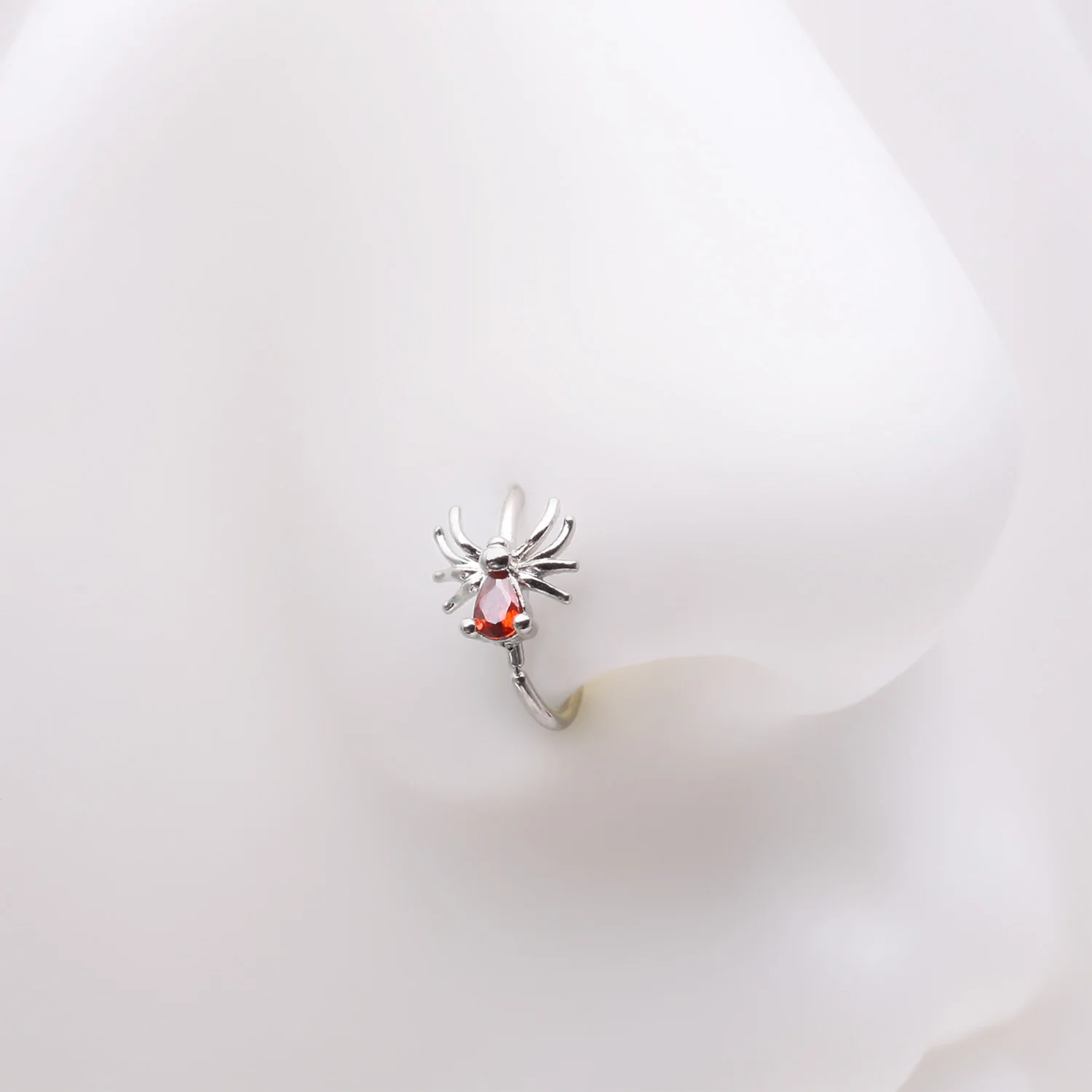 Spider Sparkle Bendable Hoop Ring - Image 2