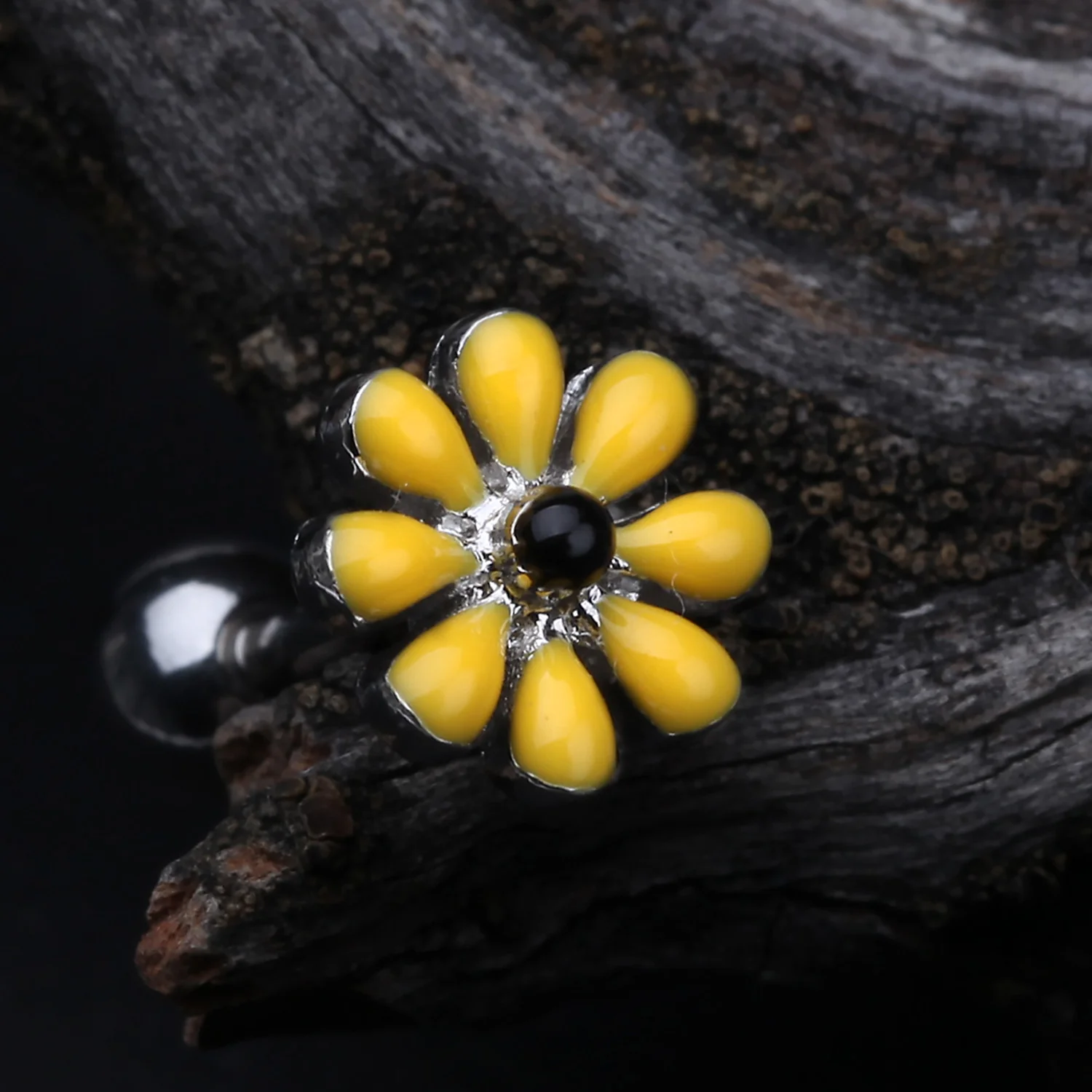 Spring Blossom Flower Cartilage Tragus Earring - Image 2