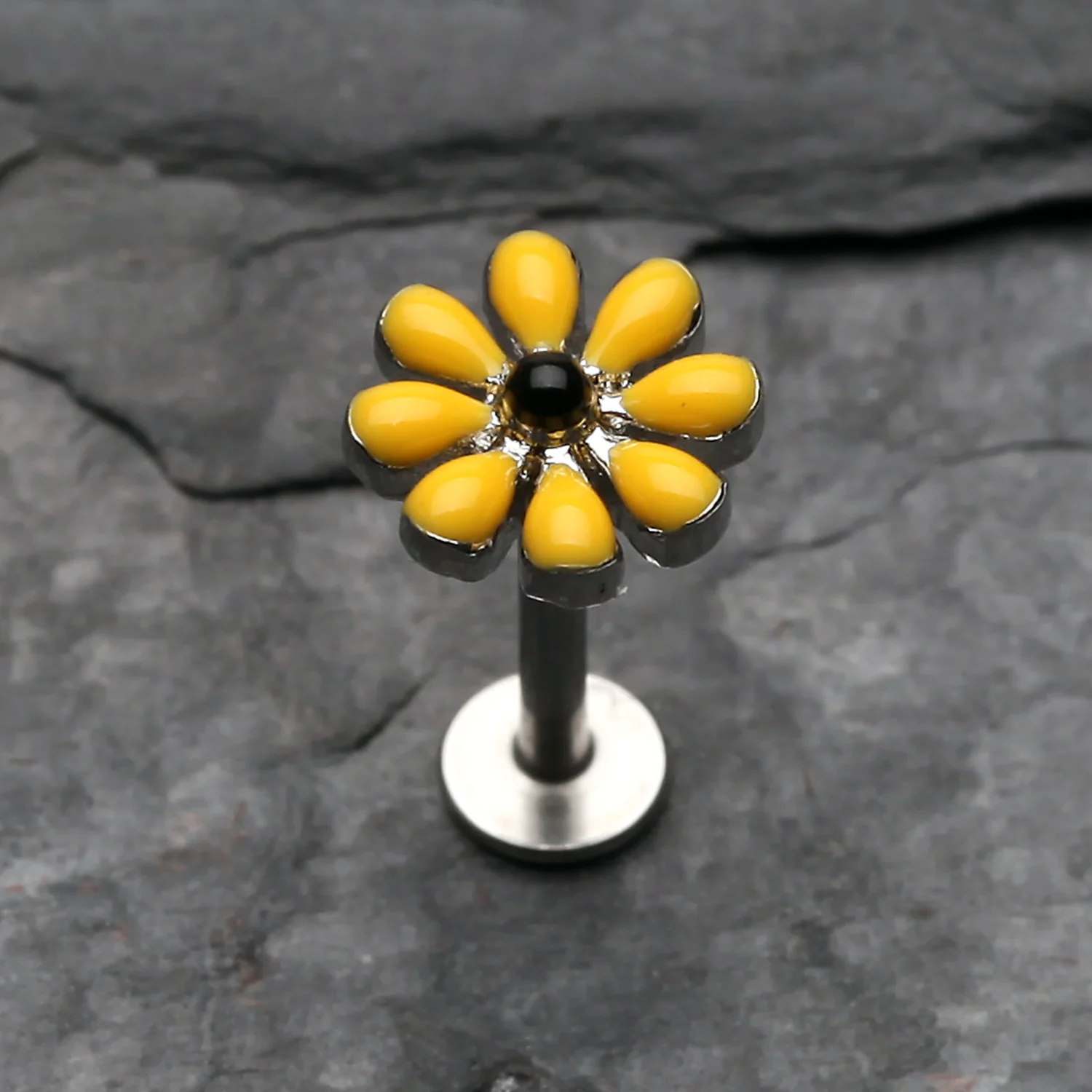 Spring Blossom Flower Top Steel Labret - Image 2