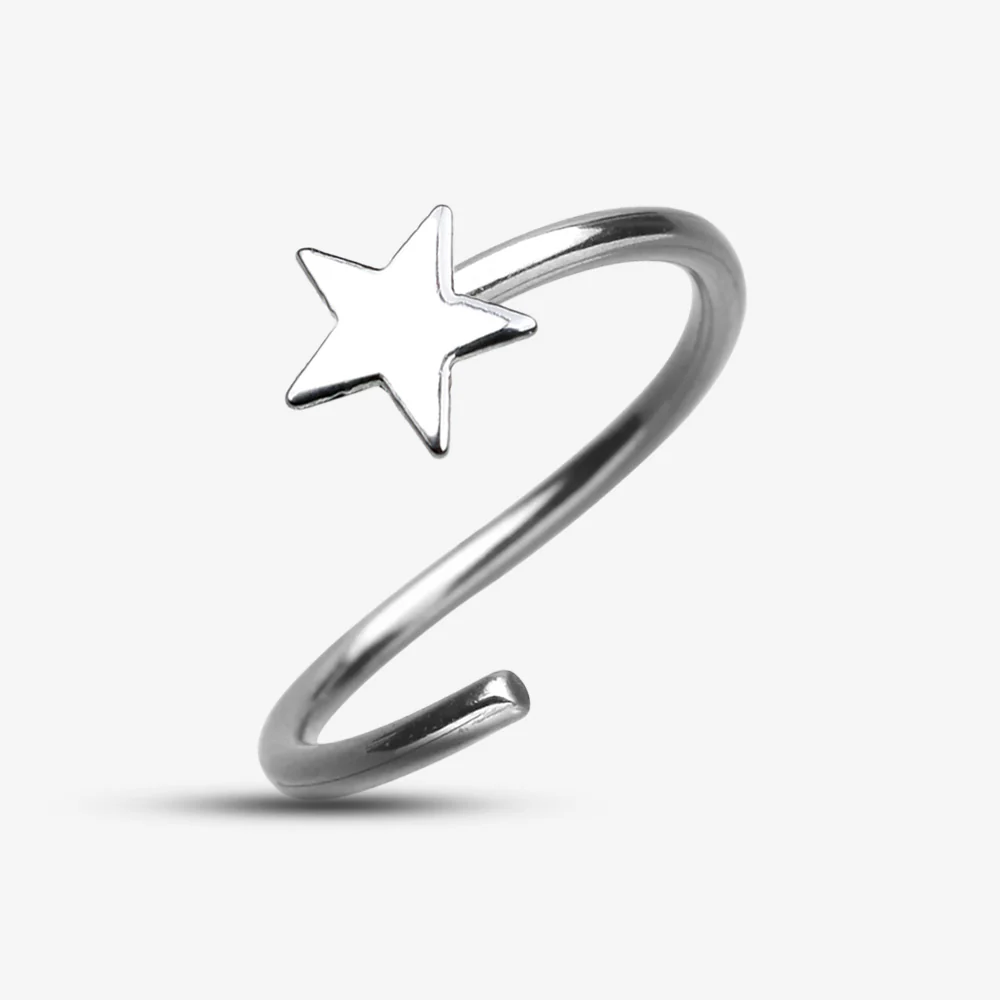 Star Bendable Hoop Ring - Image 3