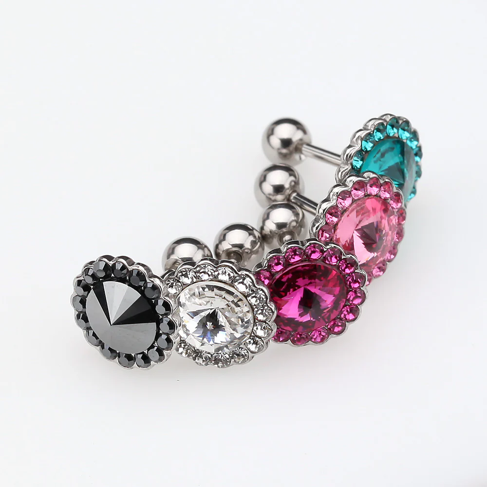 Studded Gem Crystal Cartilage Earring* - Image 4