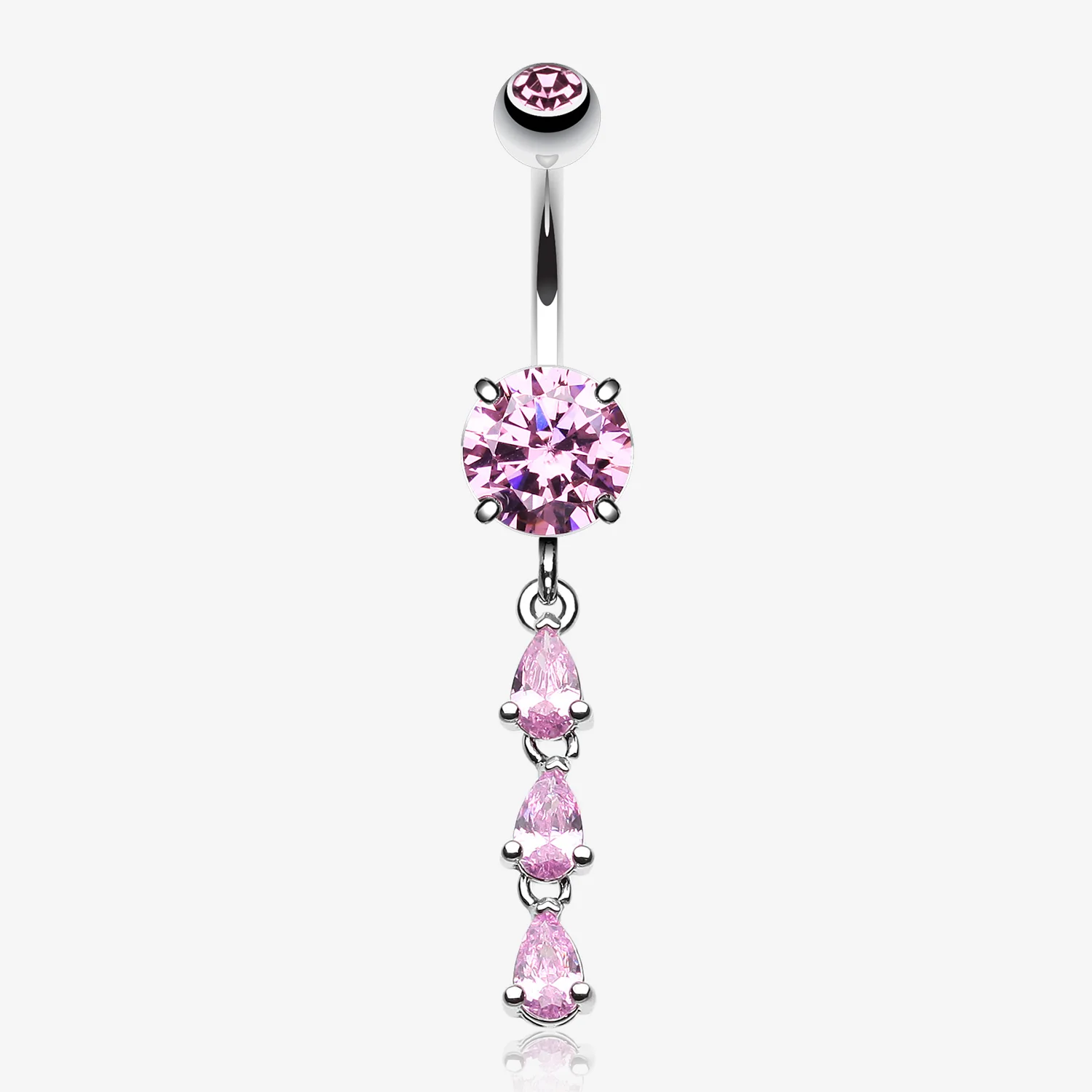 Sweet Cascading Gems Belly Button Ring