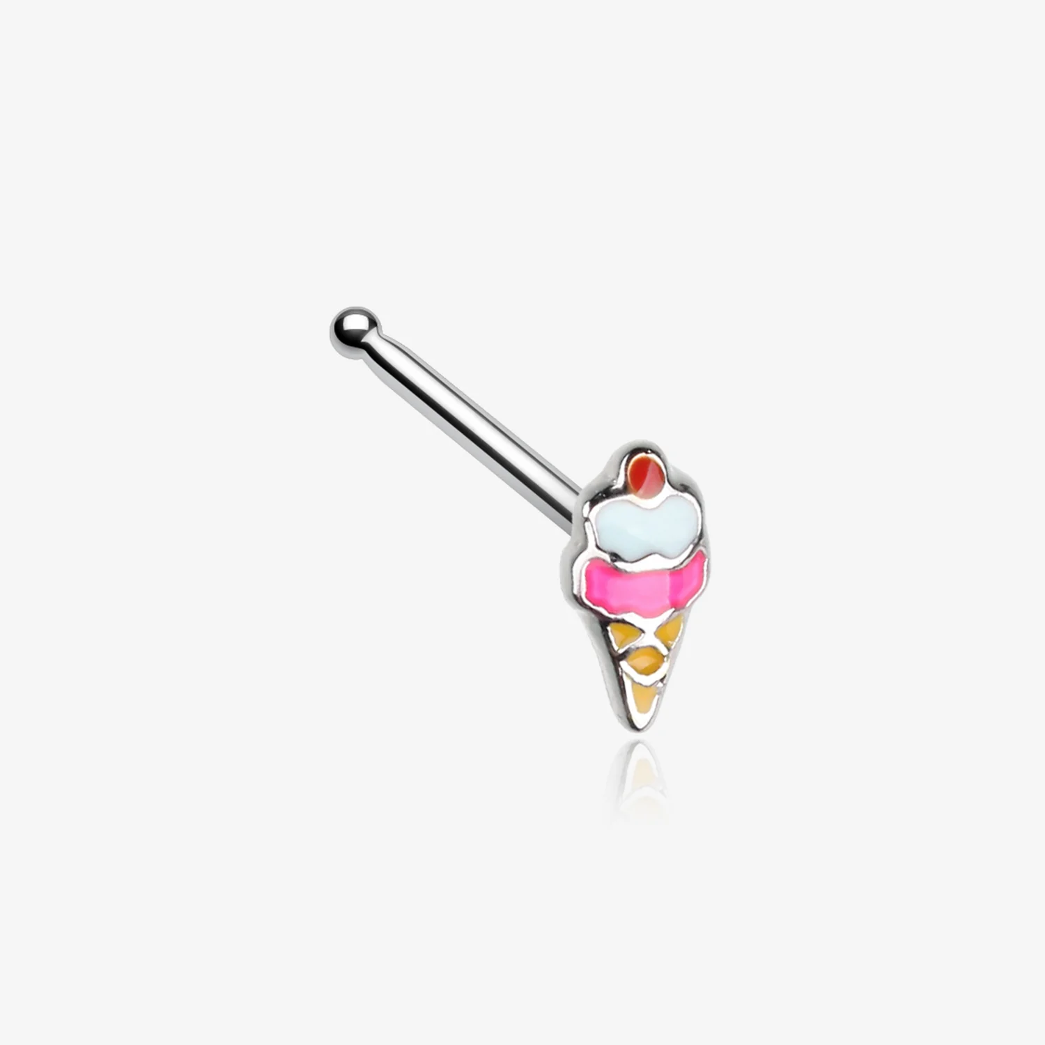 Sweet Jubilee Ice Cream Cone Nose Stud Ring