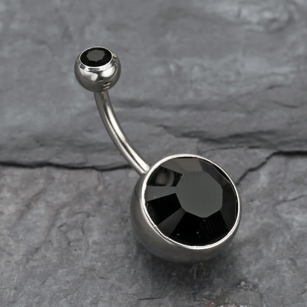 The Giant Sparkle Gem Ball Belly Button Ring - Image 3