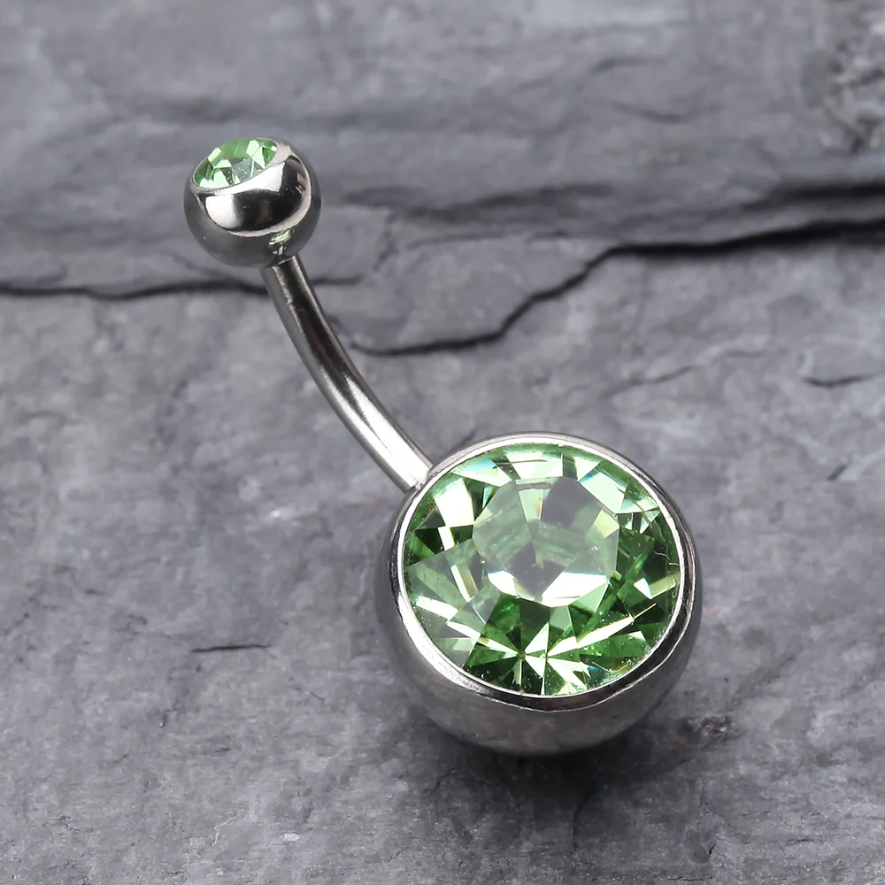 The Giant Sparkle Gem Ball Belly Button Ring - Image 3