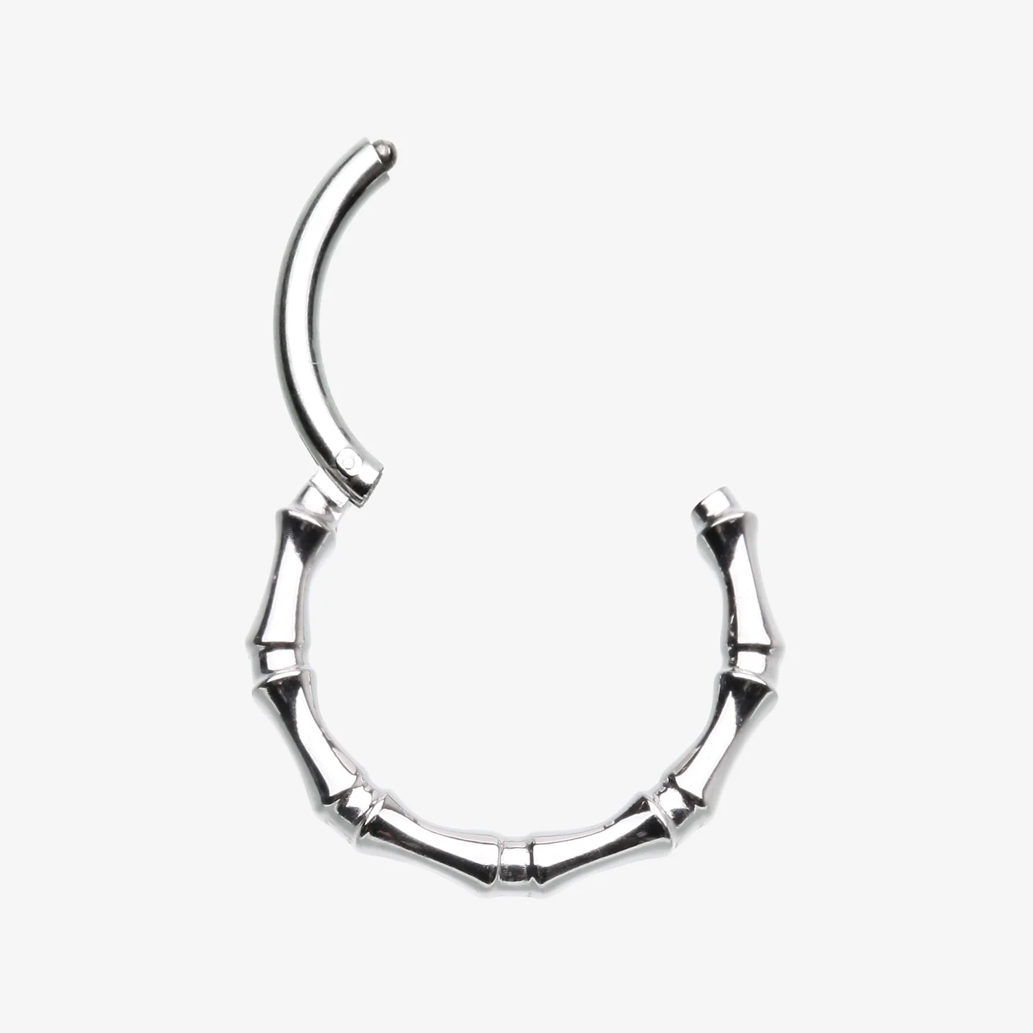 Tribal Bones Steel Clicker Hoop Ring - Image 2