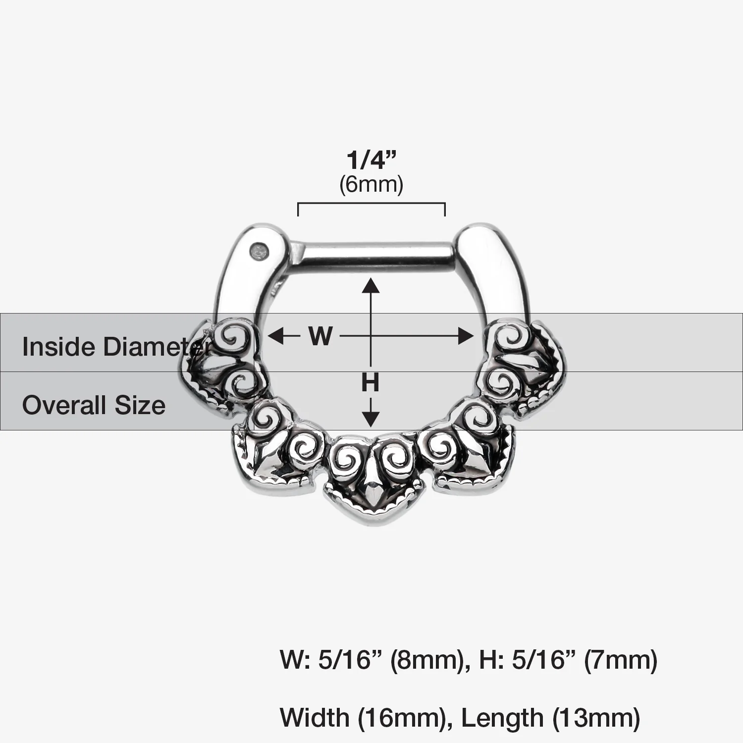 Tribal Penta Septum Clicker - Image 2