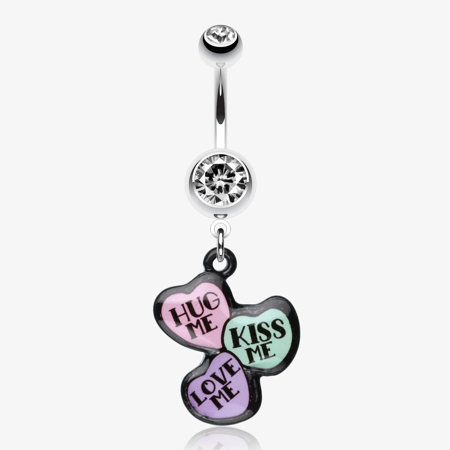 Triple Heart Statement Belly Ring