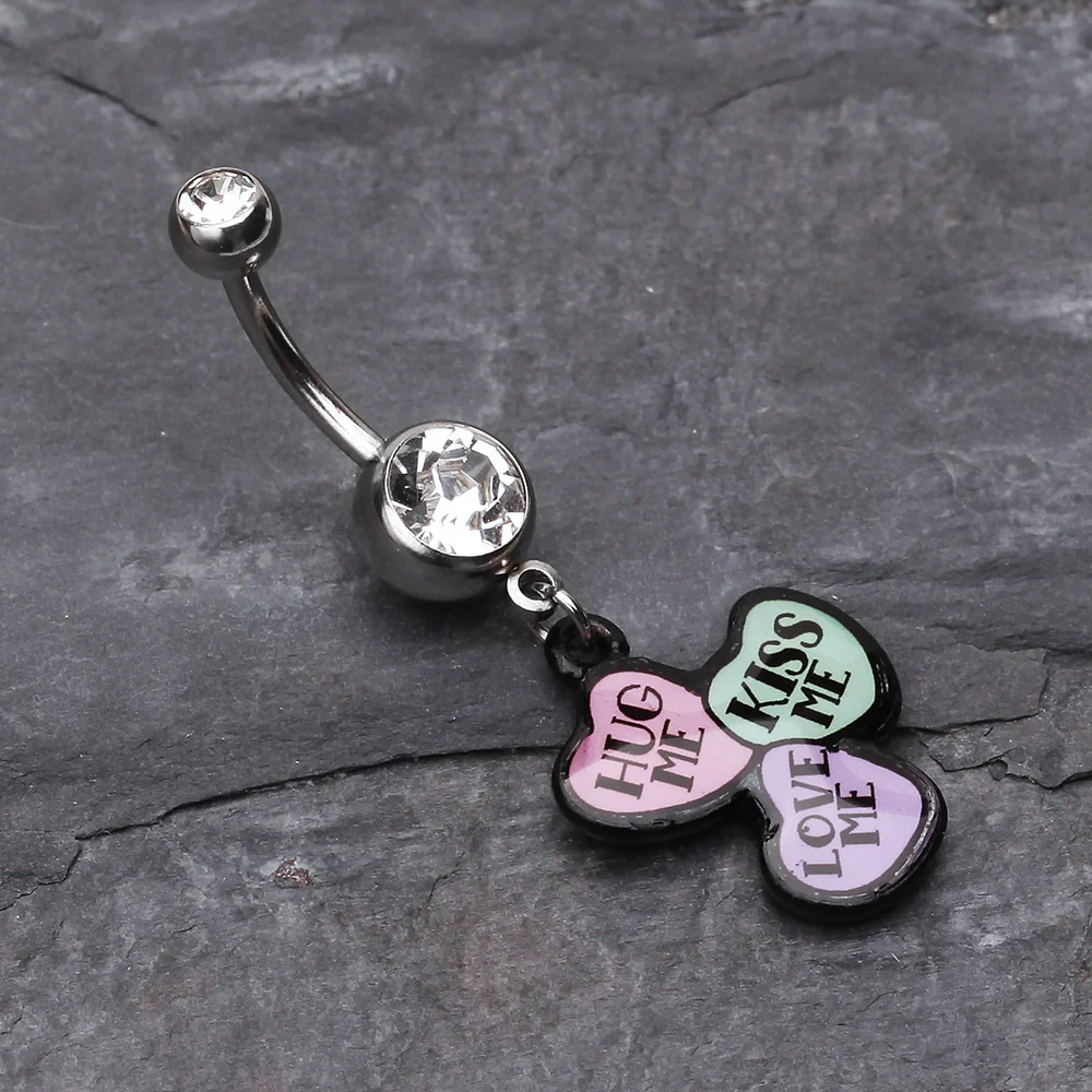 Triple Heart Statement Belly Ring - Image 3