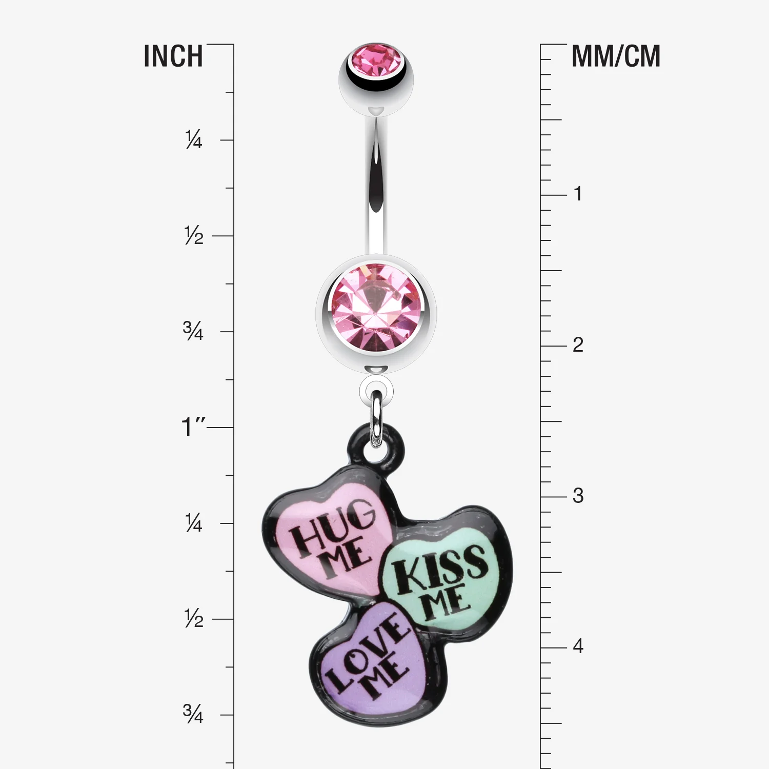 Triple Heart Statement Belly Ring - Image 2