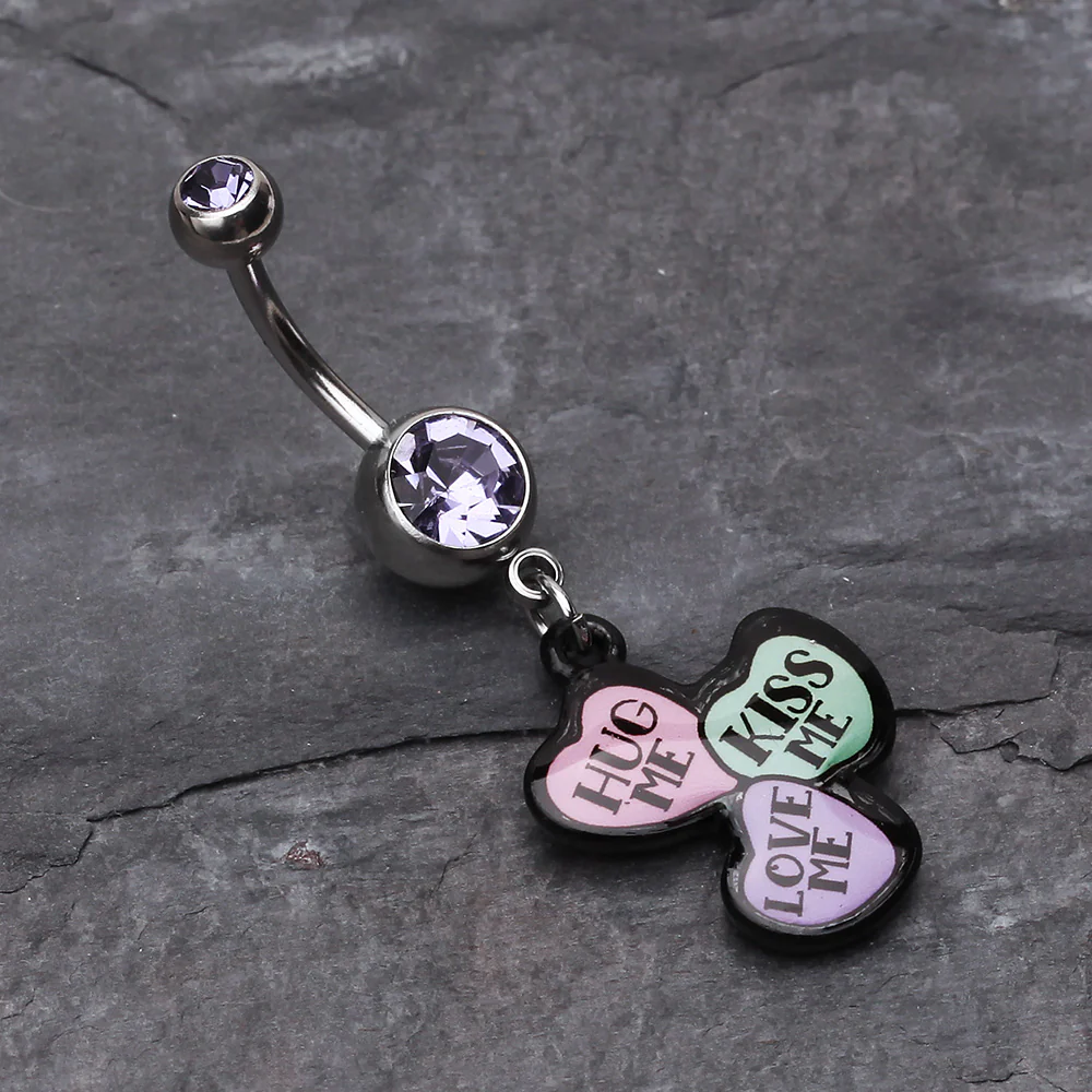 Triple Heart Statement Belly Ring - Image 3