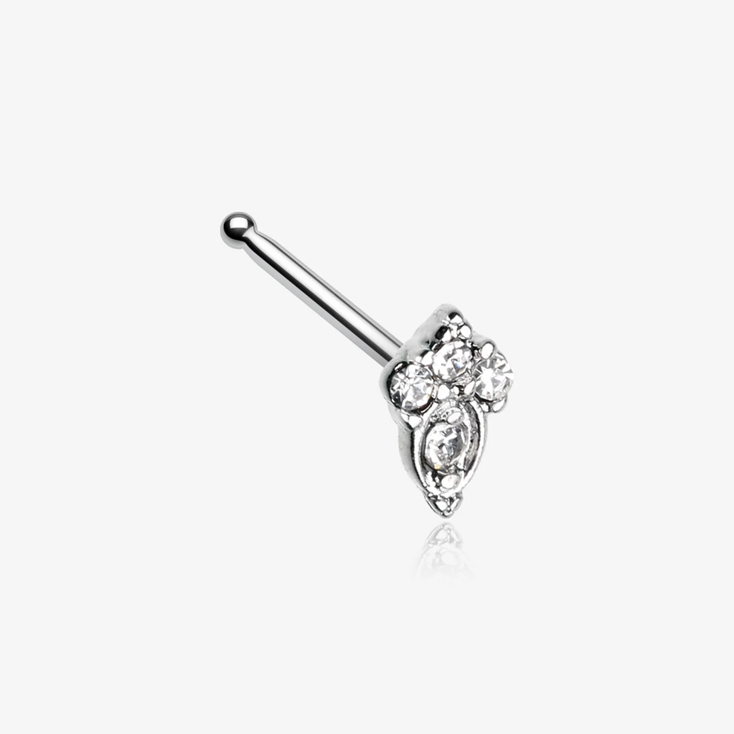 Victorian Elegance Sparkle Nose Stud Ring