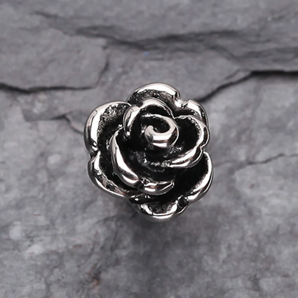 Vintage Steel Rose Cartilage Earring - Image 3
